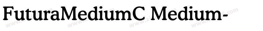 FuturaMediumC Medium字体转换